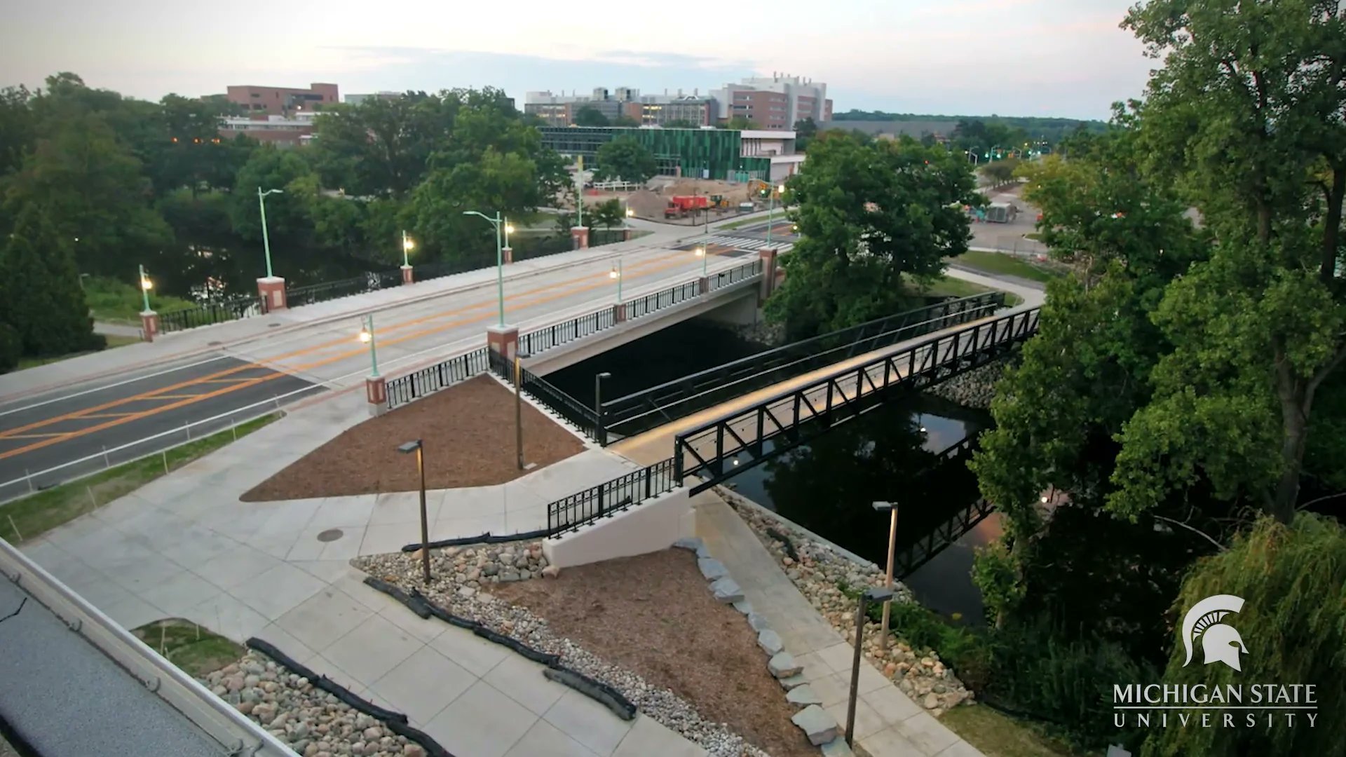 GrangerConstruc's tweet card. Farm Lane Road/Bridge - Time-Lapse