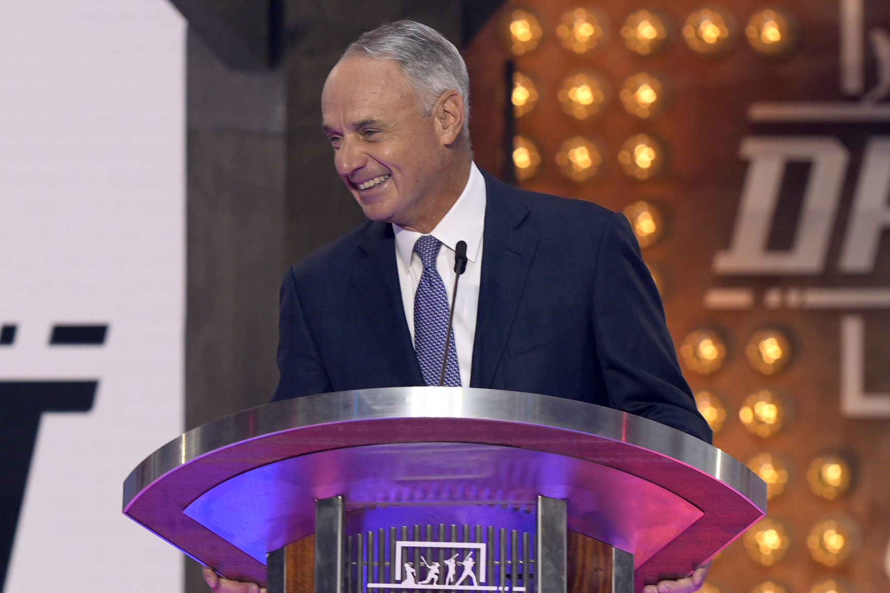 sfchronicle's tweet card. Whenever Rob Manfred is asked about the A’s planned move out of Oakland, the MLB...