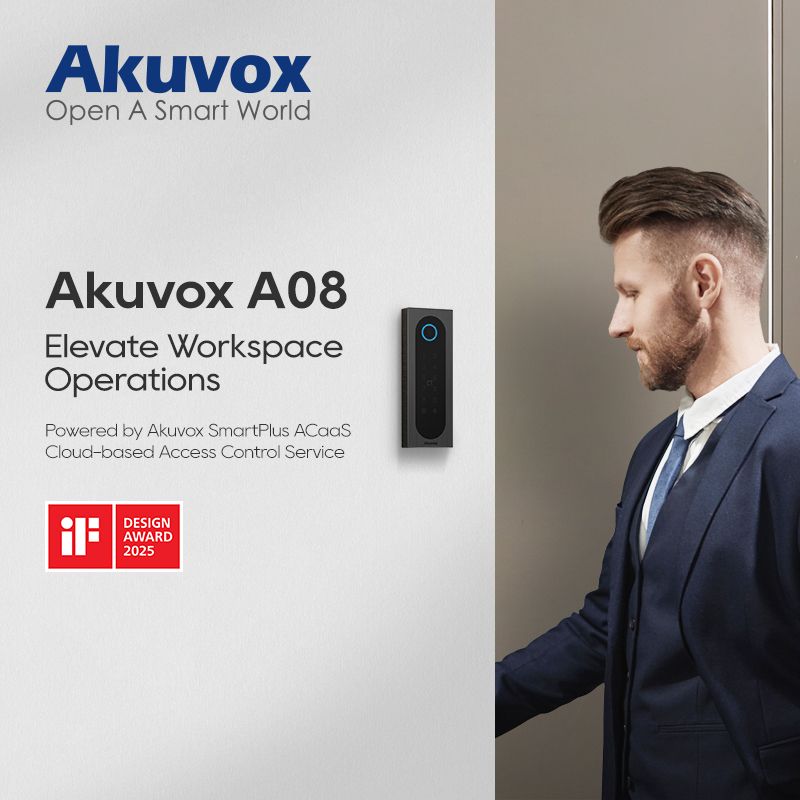 AkuvoxHelp's tweet card. 𝐔𝐩𝐠𝐫𝐚𝐝𝐞 𝐘𝐨𝐮𝐫 𝐎𝐟𝐟𝐢𝐜𝐞 𝐰𝐢𝐭𝐡 𝐚𝐧 𝐢𝐅 𝐃𝐞𝐬𝐢𝐠𝐧 𝐀𝐰𝐚𝐫𝐝 𝐖𝐢𝐧𝐧𝐞𝐫 The Akuvox A08 Access Control Terminal blends award-winning design with advanced security, enhancing your...