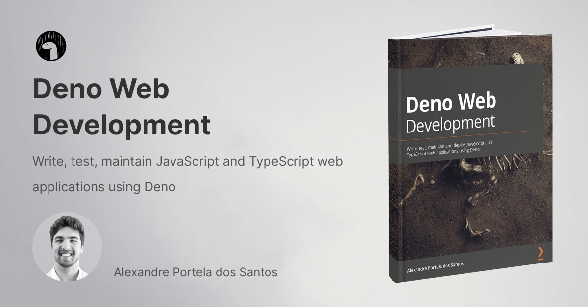 schmittfelipe's tweet card. A complete guide with step-by-step explanations of Deno's primitives, using them to build real-word applications. A guided process on learning Deno and its features while a complete web application,...