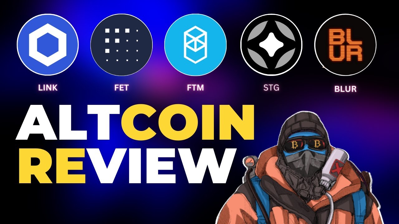 AltcoinSherpa's tweet card. Altcoin review: STG, LINK, BLUR, FTM, FET