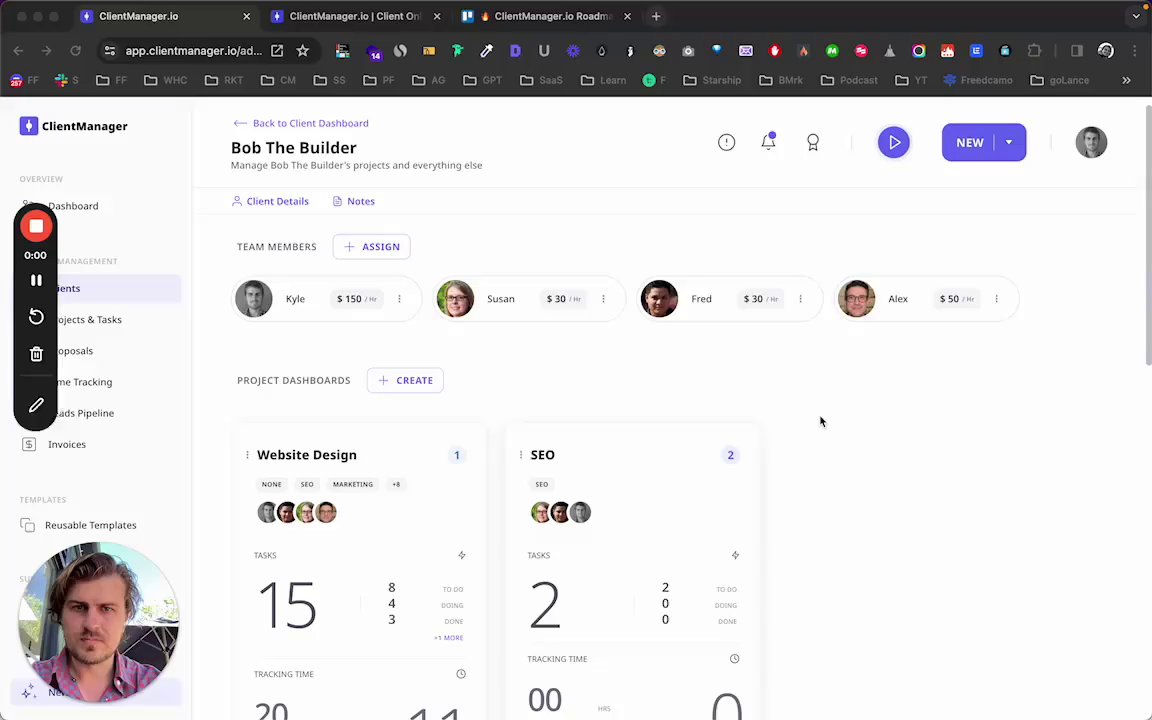ClientManager_'s tweet card. ClientManager.io - 13 December 2023