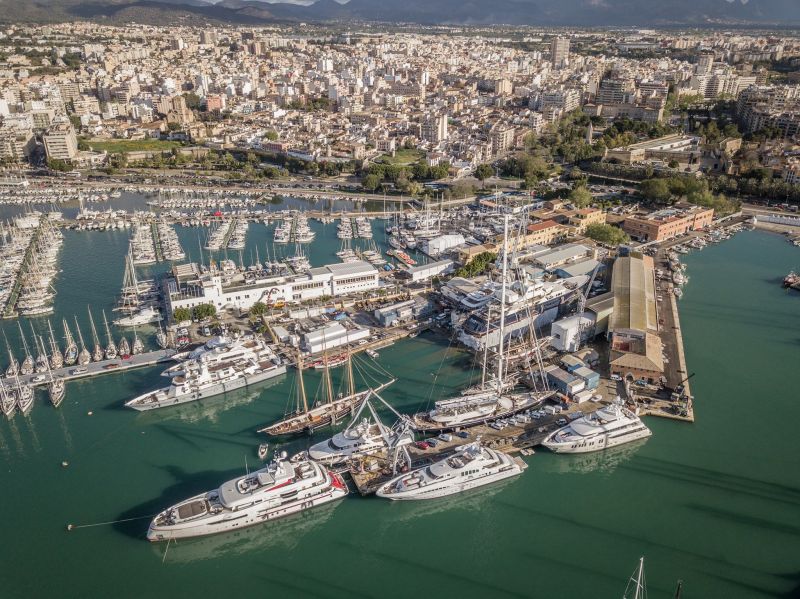 SYS_Guide's tweet card. This time honoured shipyard is celebrating 80 years of excellence...1942 - 2022 Congratulations to Astilleros de Mallorca, a 'one stop' Superyacht Service Centre in Palma, with an interesting history...