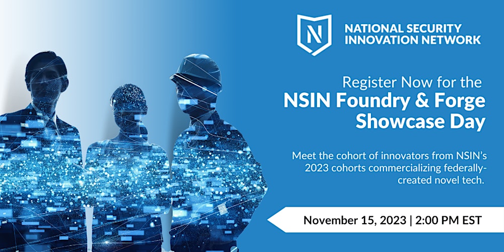 FedTechStartups's tweet card. Network with founders, inventors, and federal labs from the NSIN 2023 programs!