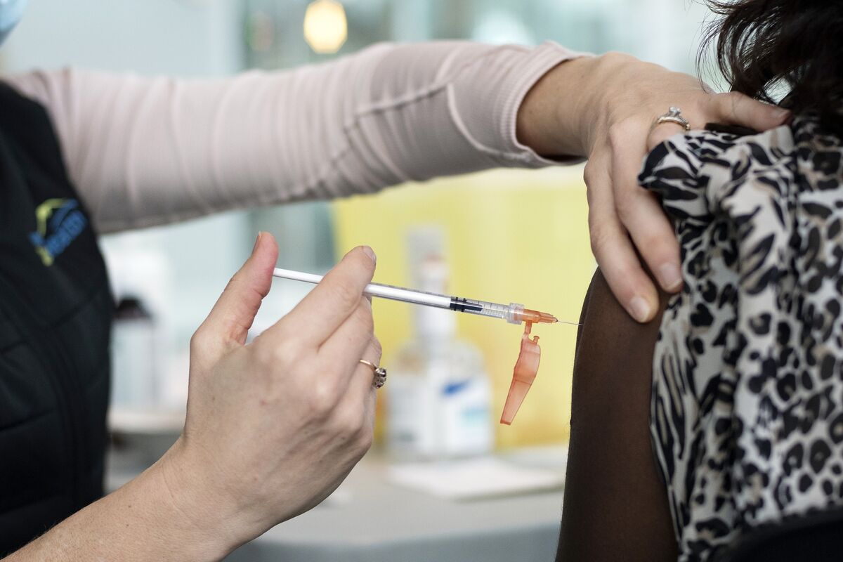 business's tweet card. Health officials in Canada are suspending plans to give AstraZeneca Plc’s Covid-19 vaccine to younger people over concerns it could lead to blood clots in rare circumstances.