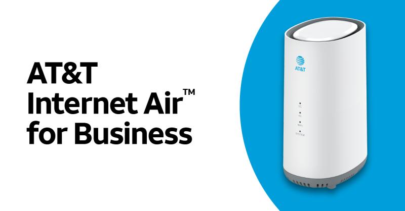 GreenRazorComm's tweet card. Is your business looking for a low-cost, fast, and reliable internet connection?   We’re thrilled to announce that AT&T Internet Air for Business is now available across the nation. This plug-and-p...