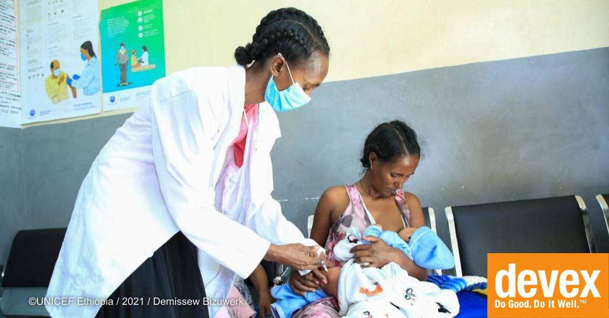 devex's tweet card. As global health funding cuts threaten achieving universal health coverage, it’s time to push for domestic resource mobilization, health taxes, and debt mitigation to build resilient health systems.