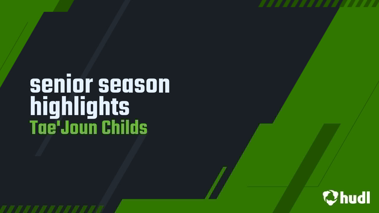 ChildsTaejoun's tweet card. senior season highlights