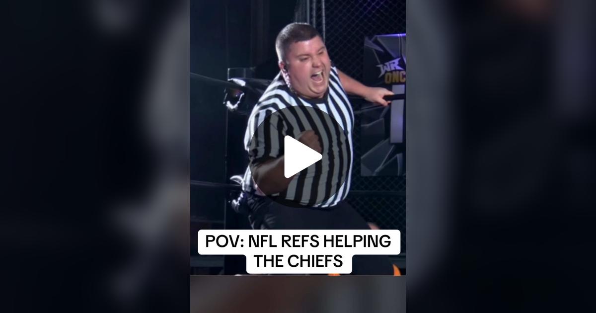 Chinn_Ref's tweet card. 111 likes, 11 comments. “POV: NFL Refs helping the Chiefs”