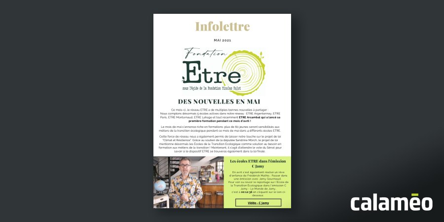 EcoleTransition's tweet card. [Réseau ETRE] Infolettre Mai 2021