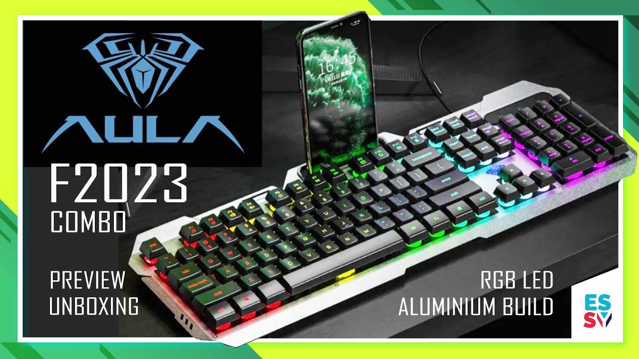 scworkspace's tweet card. AULA F2023 COMBO | Budget Gaming Keyboard Combo | RGB + Metal Body