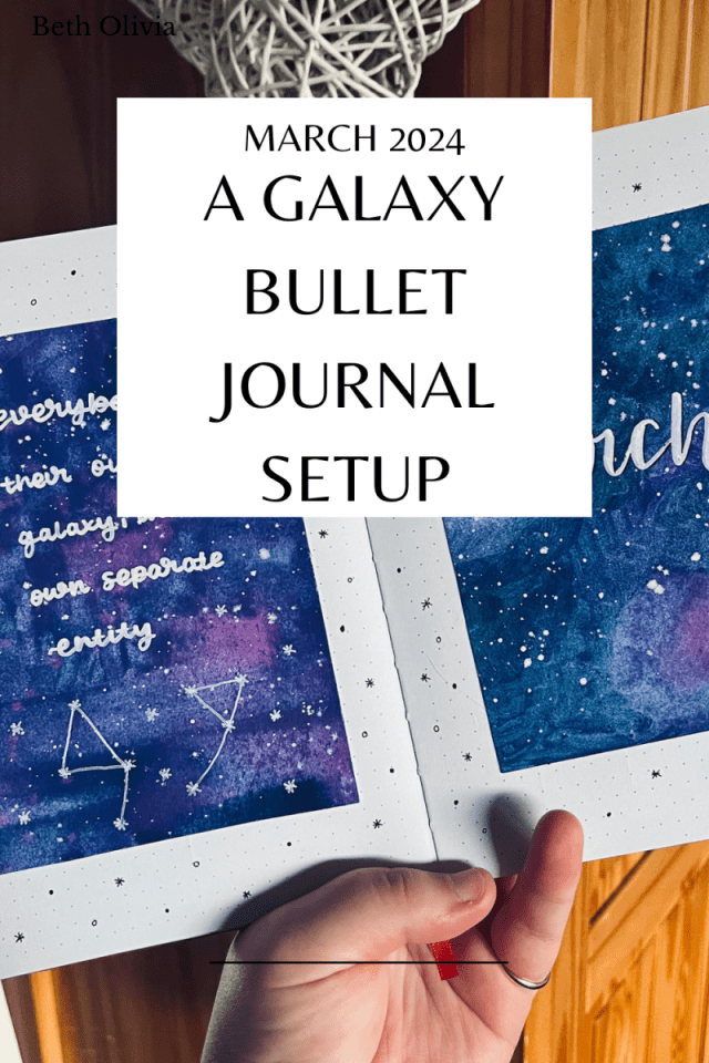 beeth_olivia's tweet card. It’s that time of the month again where I share my Bullet Journal setup! This month, I went for a galaxy theme and I love how it turned out! I used lots of watercolour this month which was de…