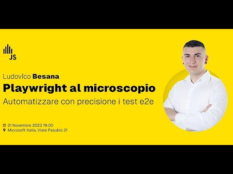 Milano_JS's tweet card. Ludovico Besana - Playwright al microscopio