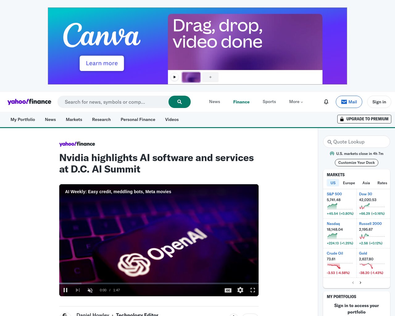 managetech_inc's tweet card. 要約: Nvidiaは人工