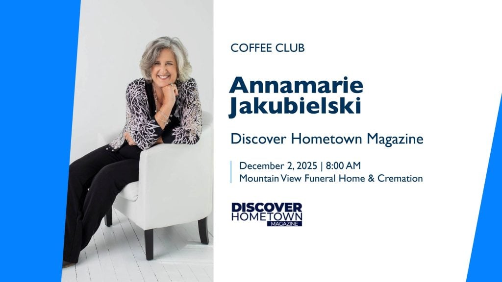 IncredibleAVL's tweet card. Join Fletcher Area Business Association for Coffee Club with Annamarie Jakubielski, publisher of Discover Hometown Magazine—a response-driven, full-color