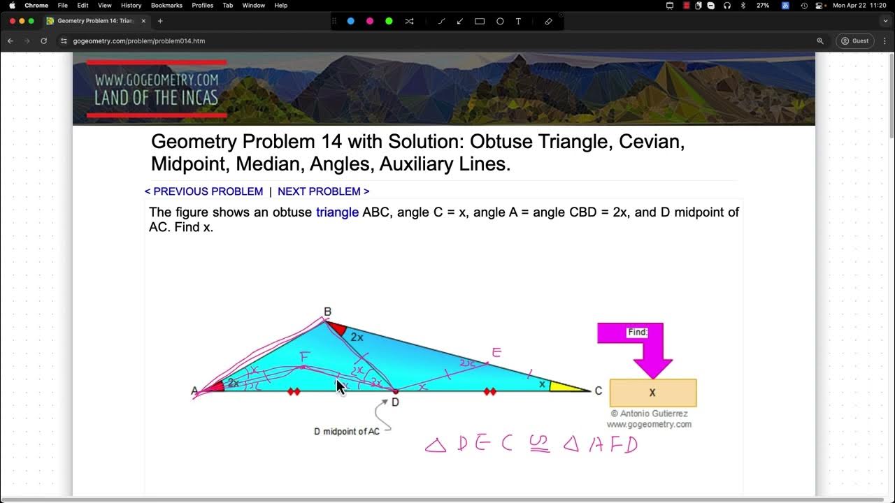 motegitomonari's tweet card. gogeometryの問題をひたすらやる#14 　幾何学 geometry