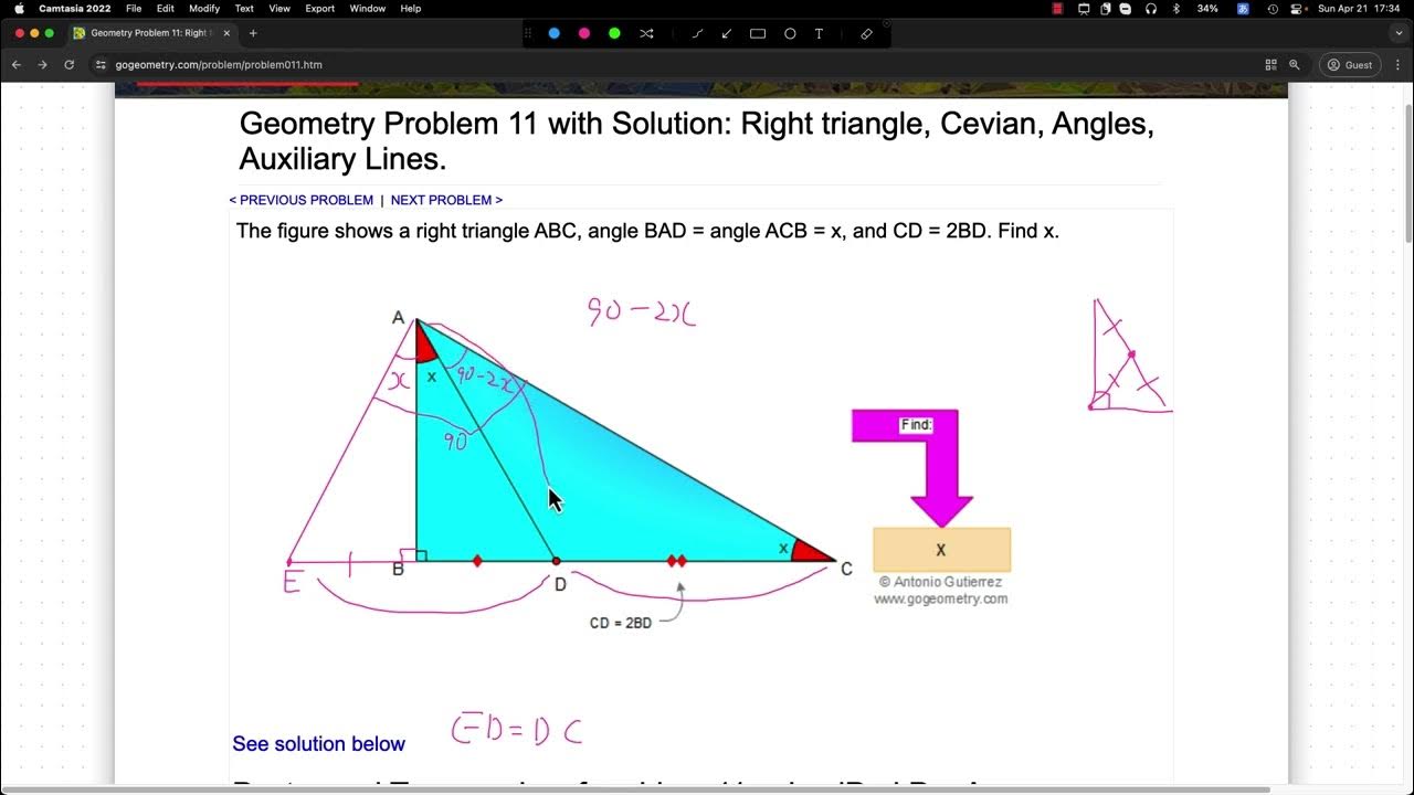 motegitomonari's tweet card. gogeometryの問題をひたすらやる#11 　幾何学 geometry