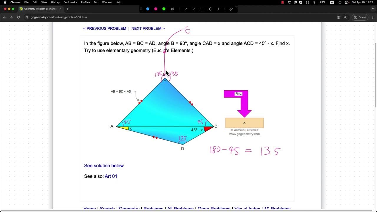 motegitomonari's tweet card. gogeometryの問題をひたすらやる#8 　幾何学 geometry