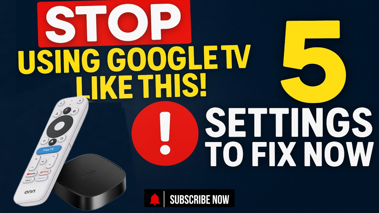 TripleMPC's tweet card. STOP Using Google TV Like This! 5 Onn 4K Plus Settings to Fix Now