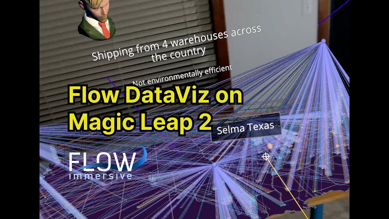 flowimmersive's tweet card. Flow on Magic Leap! Why AR dataviz?