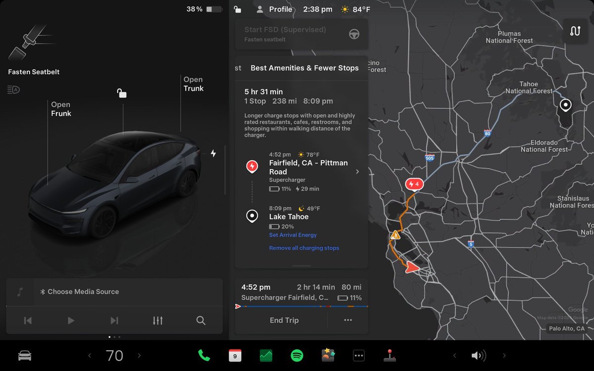 NotATeslaApp's tweet card. Tesla announces its upcoming 2025 Spring Update, and shows off all the new features that are to come in the coming weeks.