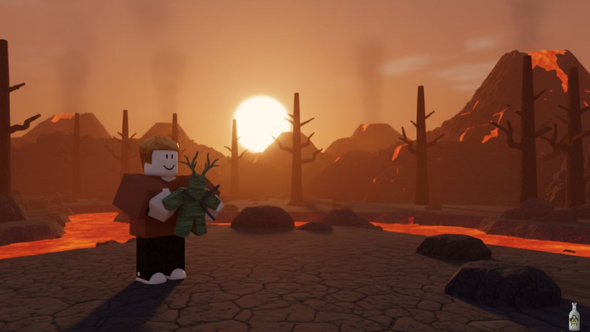 BackyarDrunkard's tweet card. Learn how to find and use the Sacrifice Totem in 99 Nights in the Forest to charge the Volcano faster and earn rare rewards.