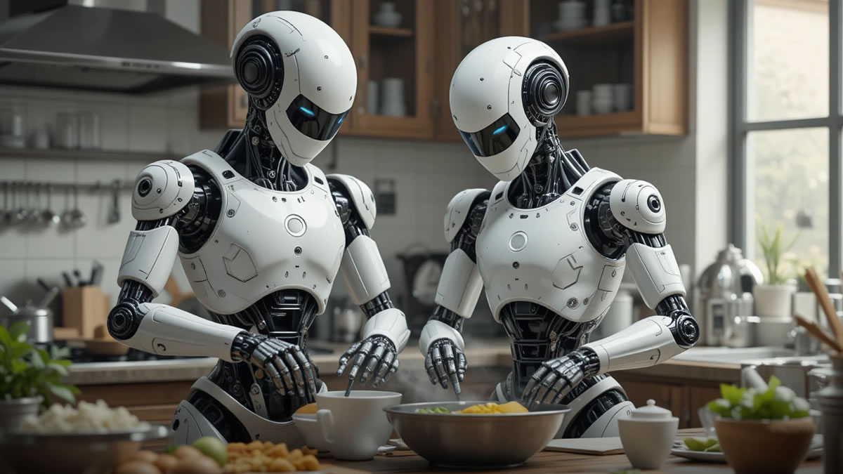 RDNDigital's tweet card. Robots empiezan a realizar tareas sin programación en un avance histórico. Descubre cómo cambia la robótica en 2025. ✔️