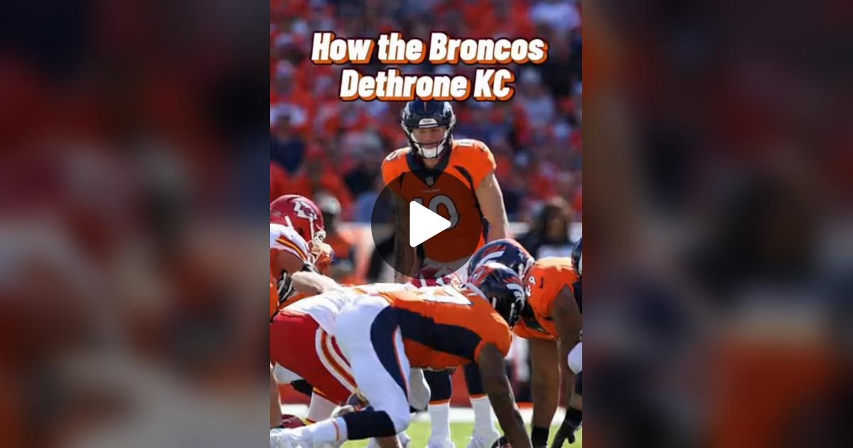 steady_streams's tweet card. 35 likes, 5 comments. “This is how the Denver Broncos dethrone the Kansas City Chiefs The 2 things the Denver Broncos must do to win the game, Denver Broncos, Denver Broncos win the game, Denver...