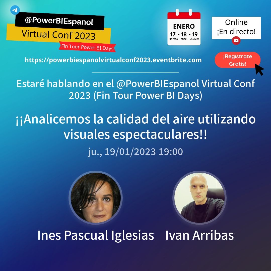 senipas's tweet card. 👏👏 Por fin llegó y no debes perdértelo. A partir de mañana (17, 18 y 19 de enero) se celebrará el mayor evento de Power BI en habla hispana. El equipazo de #PowerBiEspVirtualConf23 lo ha organizado...