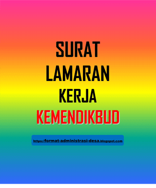 admdesa's tweet card. Contoh Surat Lamaran Kerja Kementerian Pendidikan dan Kebudayaan. Berikut ini cuplikan isi/redaksi teks surat lamaran kerja di Kemendikbud: