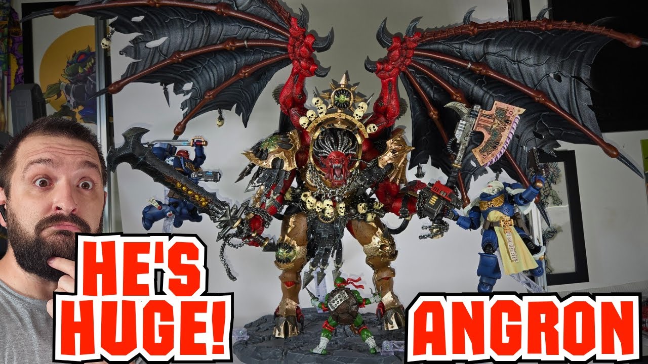 toomuchnewtoys's tweet card. Angron Is A MASSIVE Addition To The Collection