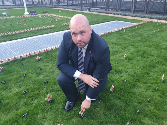 PeterKLamb's tweet card. Crawley’s Member of Parliament, Peter Lamb, has planted a wooden cross in the House of Commons Garden of Remembrance to recognise the huge sacrifices made by the UK’s Armed Forces and those who hav…