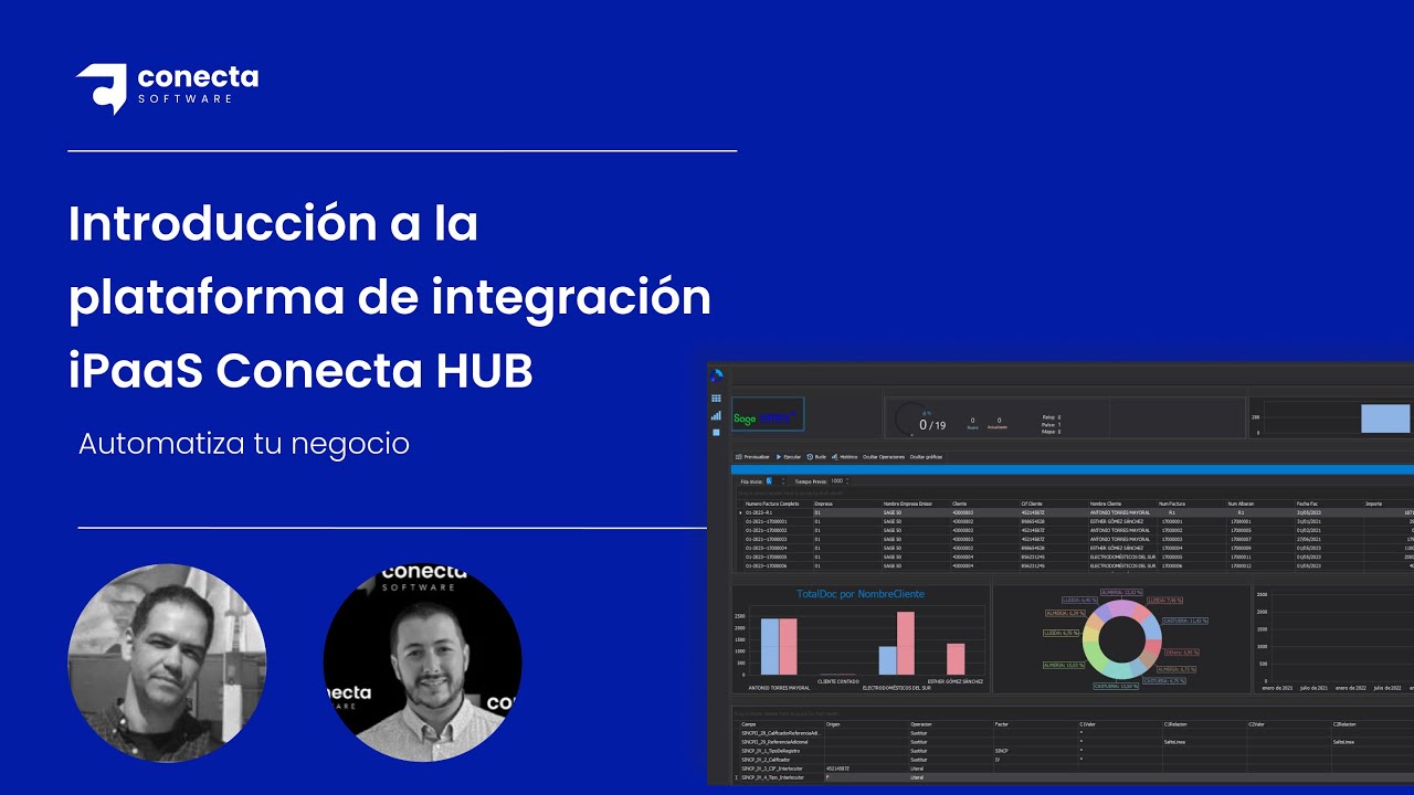 ConectaSoftware's tweet card. Conecta HUB - Automatiza tu negocio con un iPaaS listo para usar
