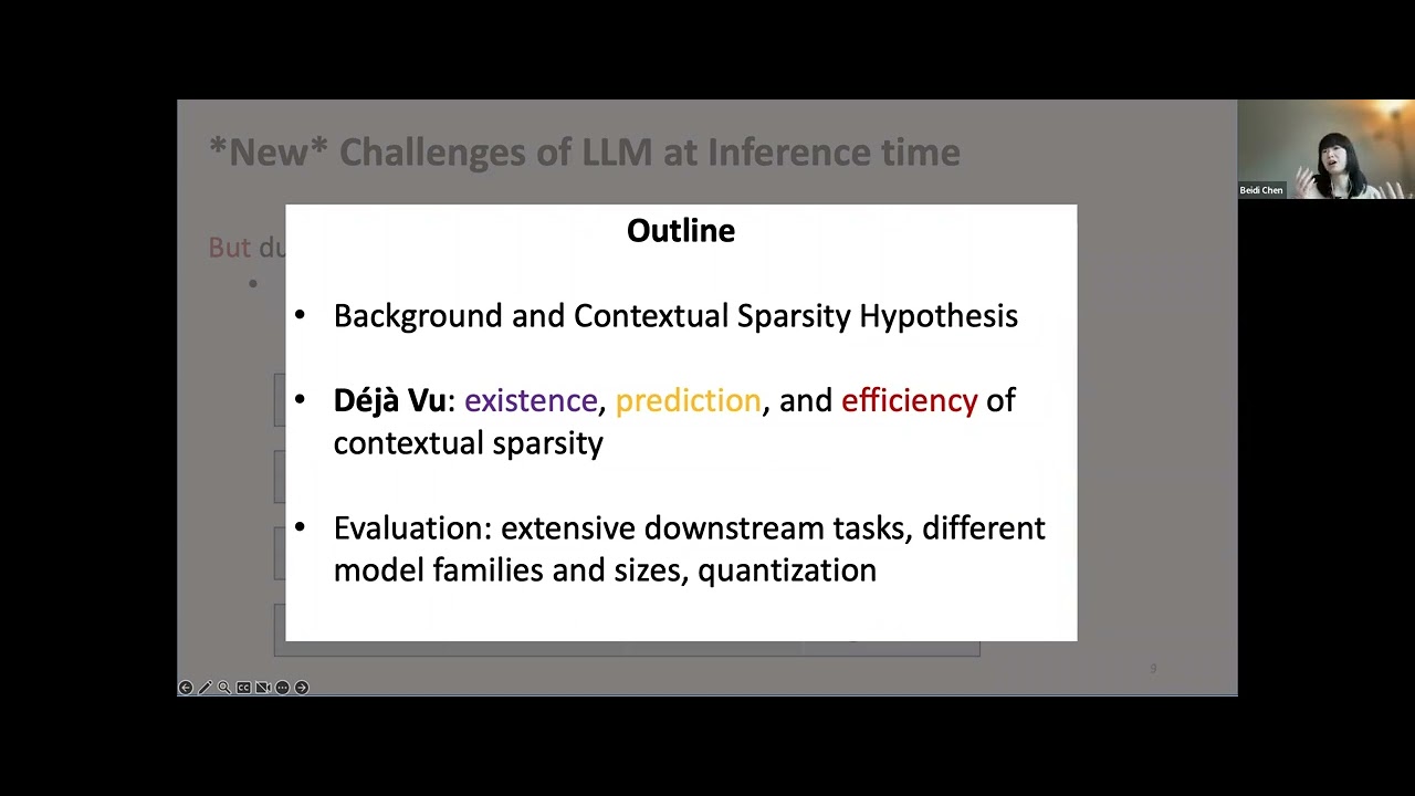 SMCNetwolf's tweet card. [REFAI Seminar 04/20/23] Deja Vu: Contextual Sparsity for Efficient...
