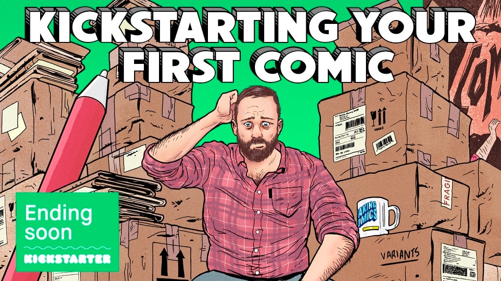MattGarvey1981's tweet card. A 100 page Step-by-Step Blueprint for Kickstarting your comic!