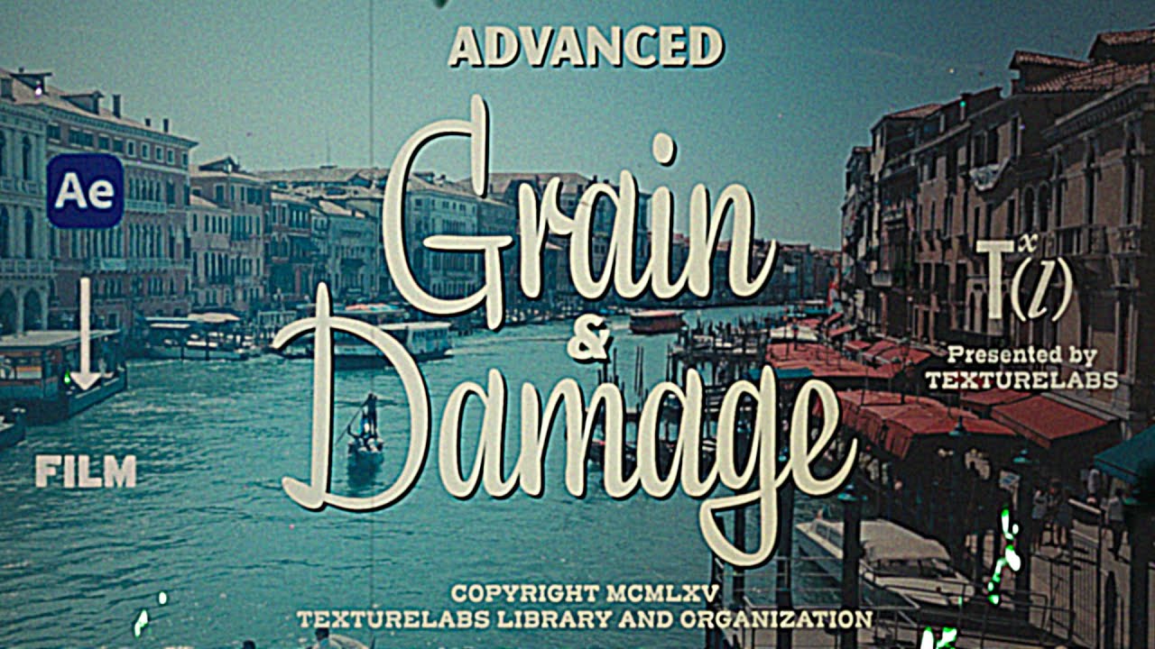 FakeGreenDress's tweet card. Detailed Analog Film Damage in After Effects - no stock footage or...