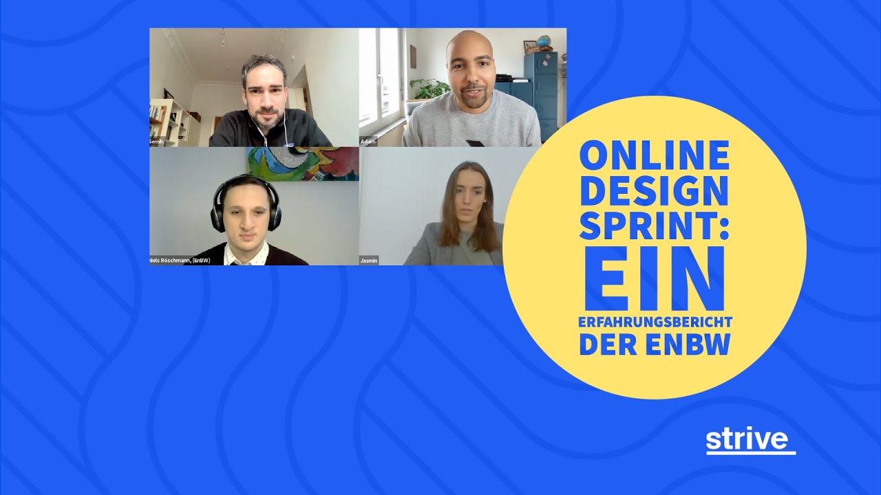 strivehq's tweet card. Online Design Sprint: Ein Erfahrungsbericht der EnBW