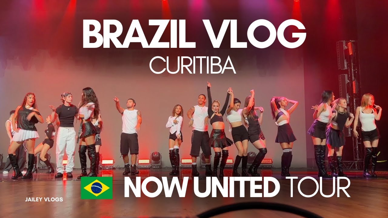 SourceBaileyMay's tweet card. NOW UNITED 🇧🇷 Backstage, Meeting the Fans & Show in CURITIBA!! 😍...