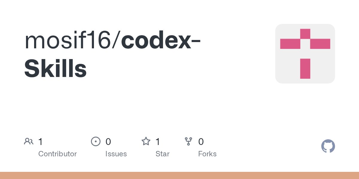 Escape_protocol's tweet card. Contribute to mosif16/codex-Skills development by creating an account on GitHub.