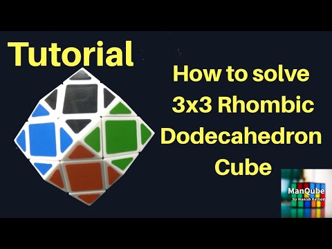 manishsrathod's tweet card. 3x3 Dodecahedron | 3x3 Rhombic Dodecahedron cube Tutorial | Rhombic...