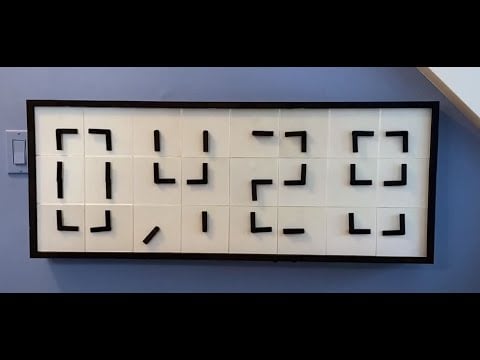 OpenElectronics's tweet card.     Project to create a digital clock consisting of 24 3D-printed analog clocks. The clock displays the time in digital format and shows animations between each hour. The clock is composed of...