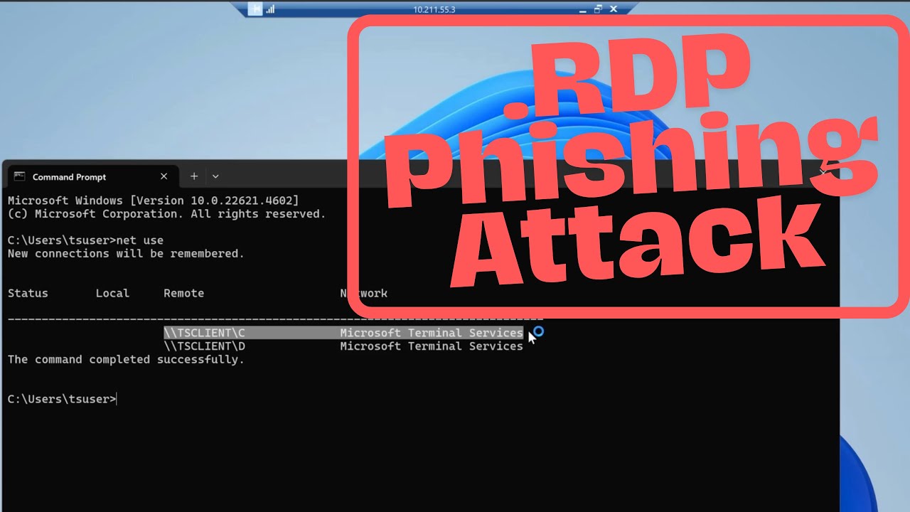 gemini_security's tweet card. Cyber Security - Initial Access via .RDP Phishing Attack on Windows