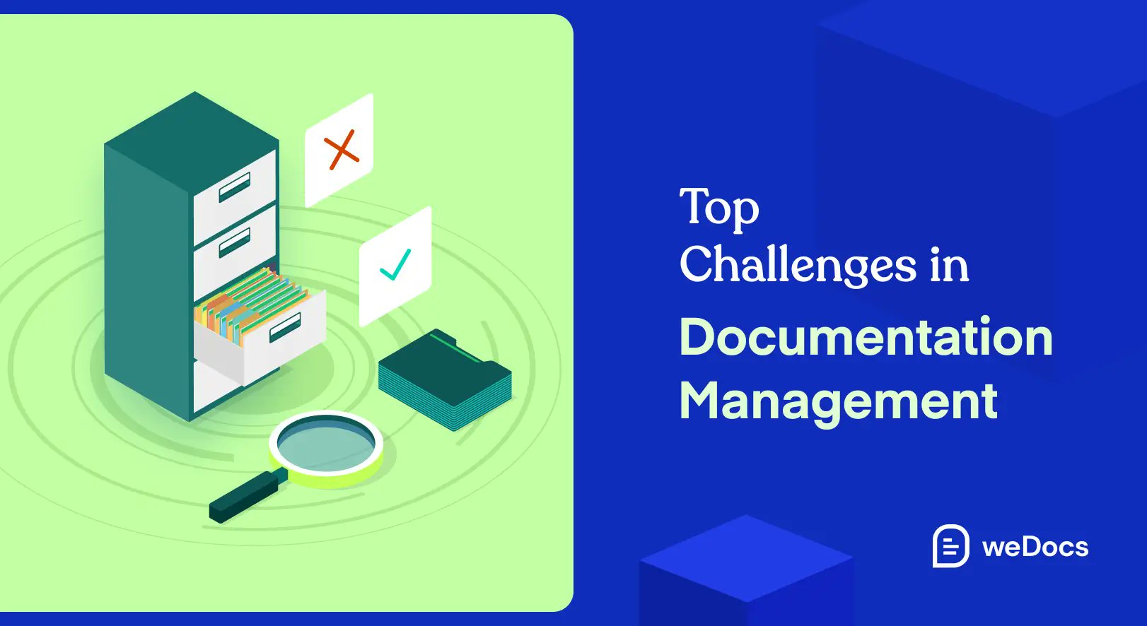 weDevs's tweet card. There are numerous challenges involved in online documentation management, especially with large knowledge bases. Explore top challenges in online documentation management.