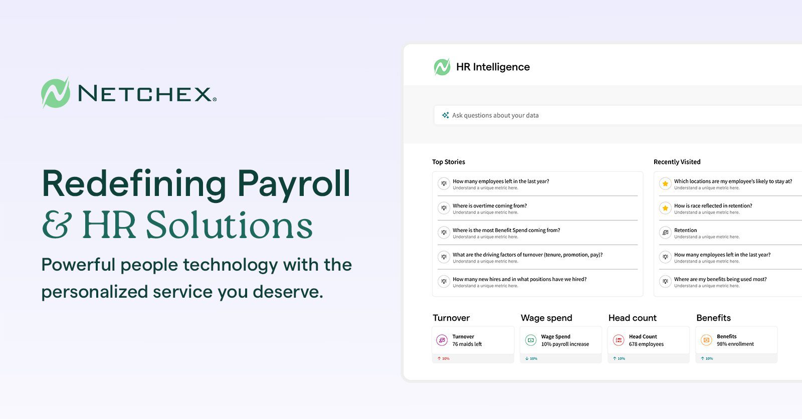 Netchex's tweet card. Stay compliant, save time, reduce errors, and streamline your business operations with powerful payroll, benefits, and HR solutions from Netchex.