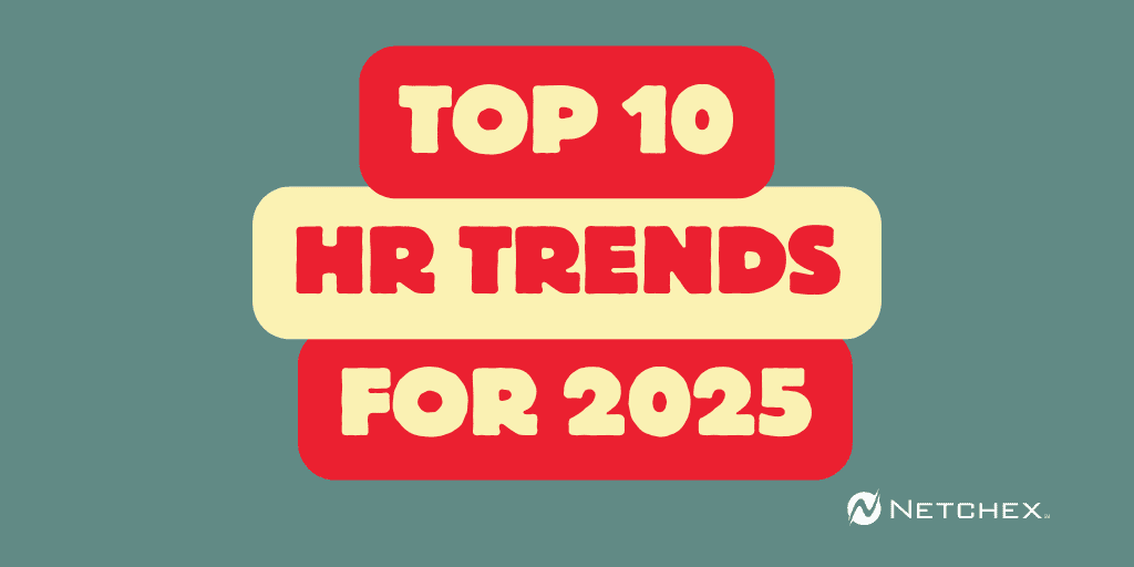 Netchex's tweet card. As HR staff continue to explore AI tools, hiring requirements, and software updates, employers must keep up-to-date with the top HR trends for 2025. Learn more.