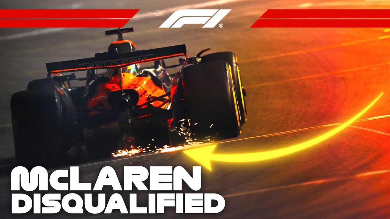 StrikeEngine's tweet card. Why Lando Norris and Oscar Piastri Were Disqualified | 2025 Las Vegas...