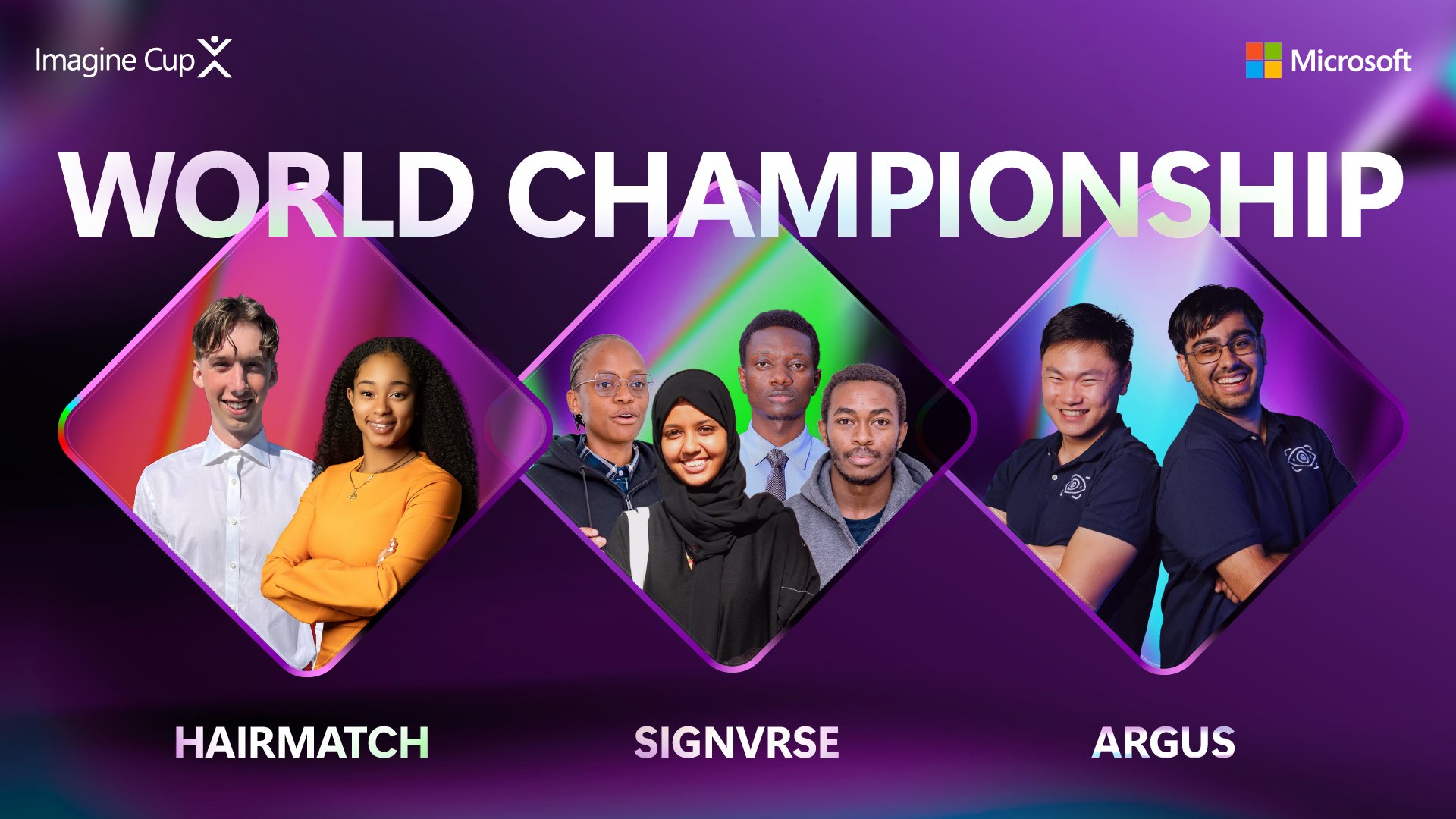 manpreethere's tweet card.   Three Teams, One Global Stage: Meet the 2025 Imagine Cup Finalists The journey to the Imagine Cup World Championship has been nothing short of...