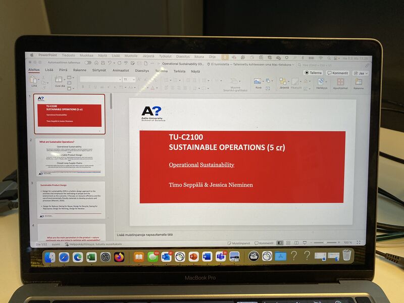 timoiseppala's tweet card. NEW LECTURE: What is Operational Sustainability? With Jessica Nieminen #OperationalSustainability #SustainableProductDesign #ClosedLoopSystems #MechanicalRecycling #ChemicalRecycling Mari Holopainen...