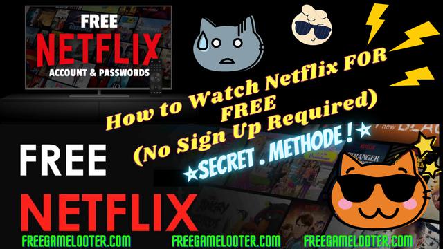 FreeGameLooter's tweet card. How to create Netflix Accounts [Premium Methods VIP Working Accounts]...