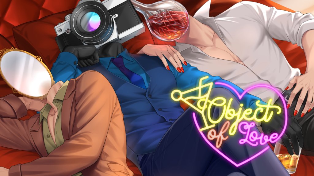Man_EaterGames's tweet card. A slice-of-life BL visual novel about men with unusual heads and the bar they work at, featuring optional adult content.
